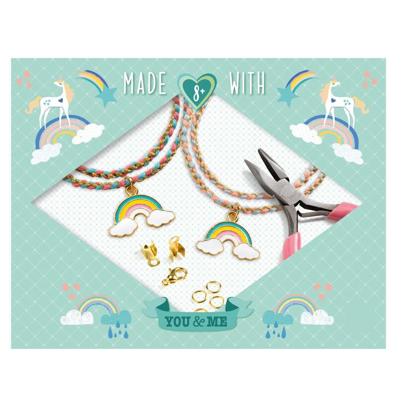 Djeco - You & Me - Rainbow Kumihimo Beads Set