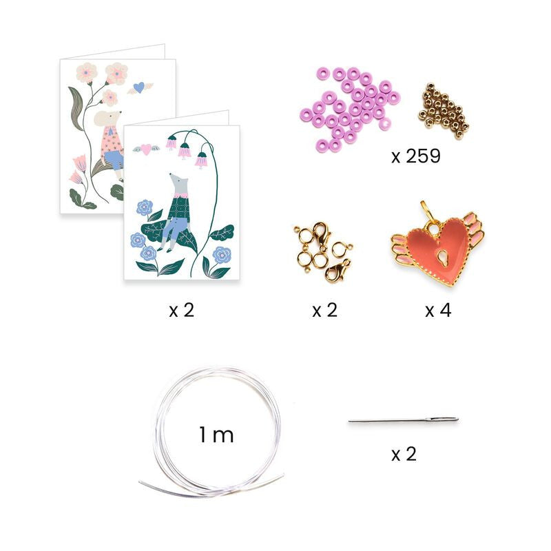 Djeco - You & Me - Heishi Hearts Beads Set