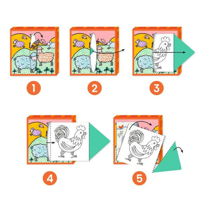 Djeco -  Farm Colouring Dispenser