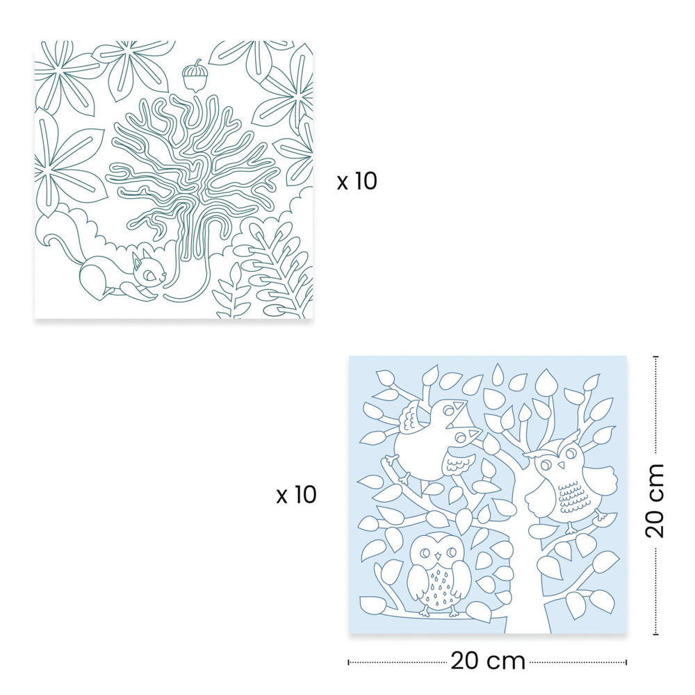 Djeco -  Forest Colouring Dispenser