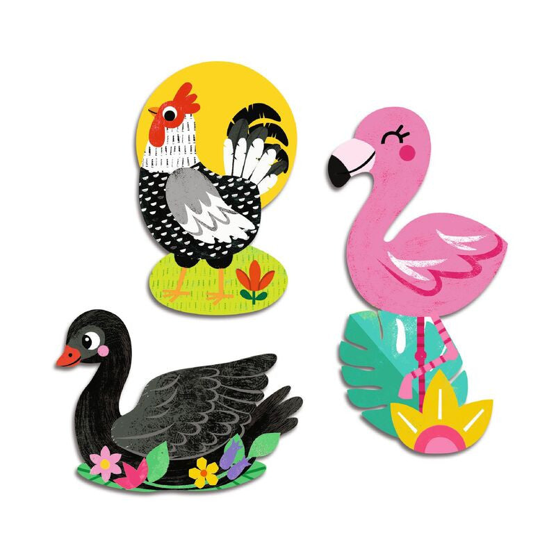 Djeco - Birds 62 Sticker Set