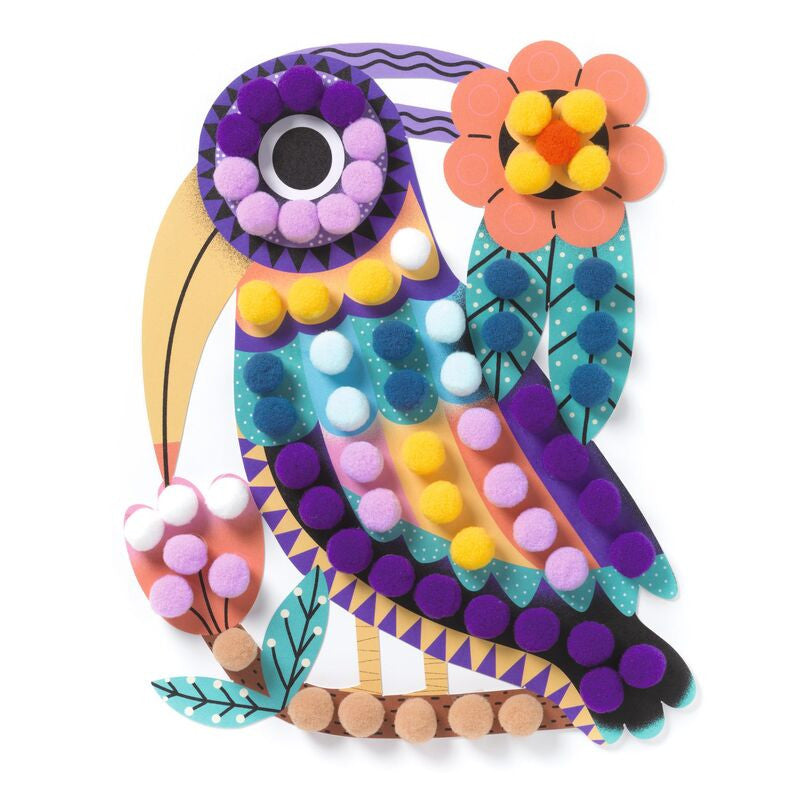 Djeco - Assortments Pompom Collage