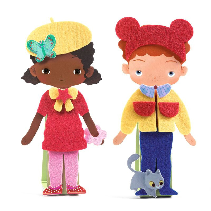 Djeco - Soft Dress Up Collage Set Purple