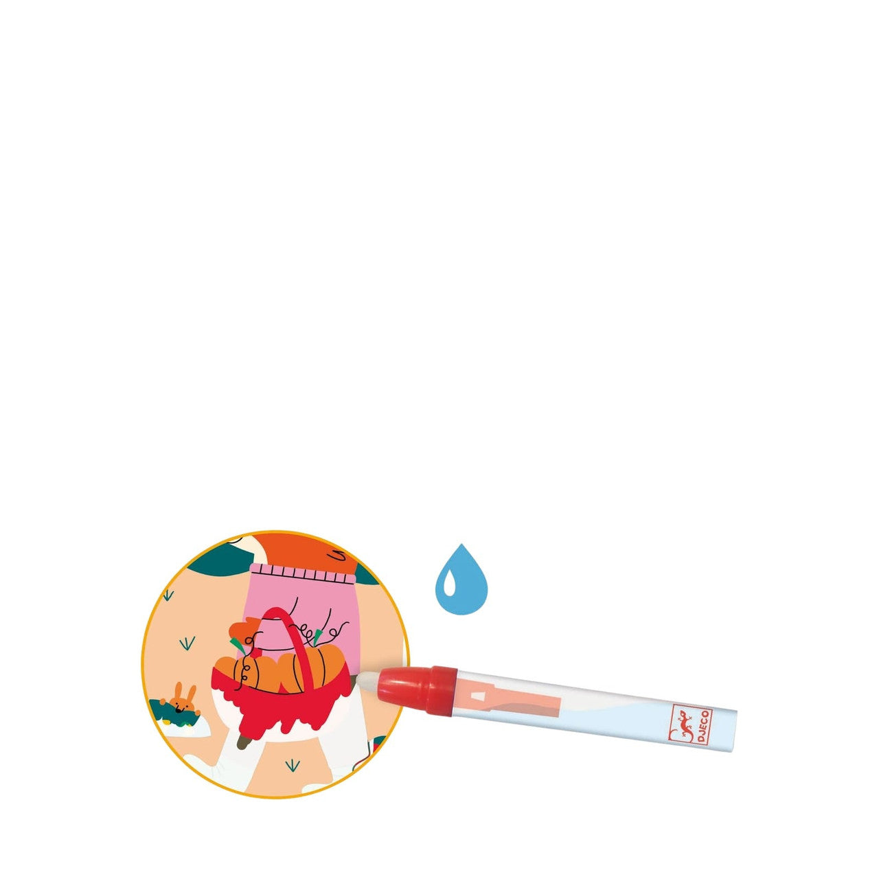 Djeco - Four Seasons Water Magic Colouring Set