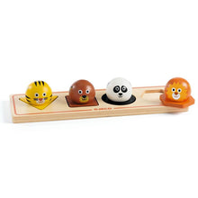 Djeco - Animal Ball'n'Co Large Button Wooden Puzzle