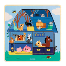 Djeco - The Barn - 3 Layer Wooden Puzzle