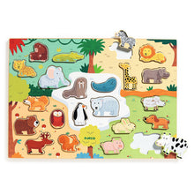 Djeco - 22 Piece Animal Wooden Puzzle