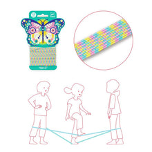 1.5 metre elastic loop from Djeco Butterfly Chinese jump rope designed for classic playground jumping games