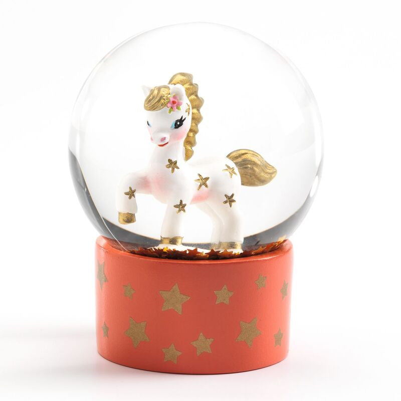 Djeco - So Cute Mini Snow Globe - Pony