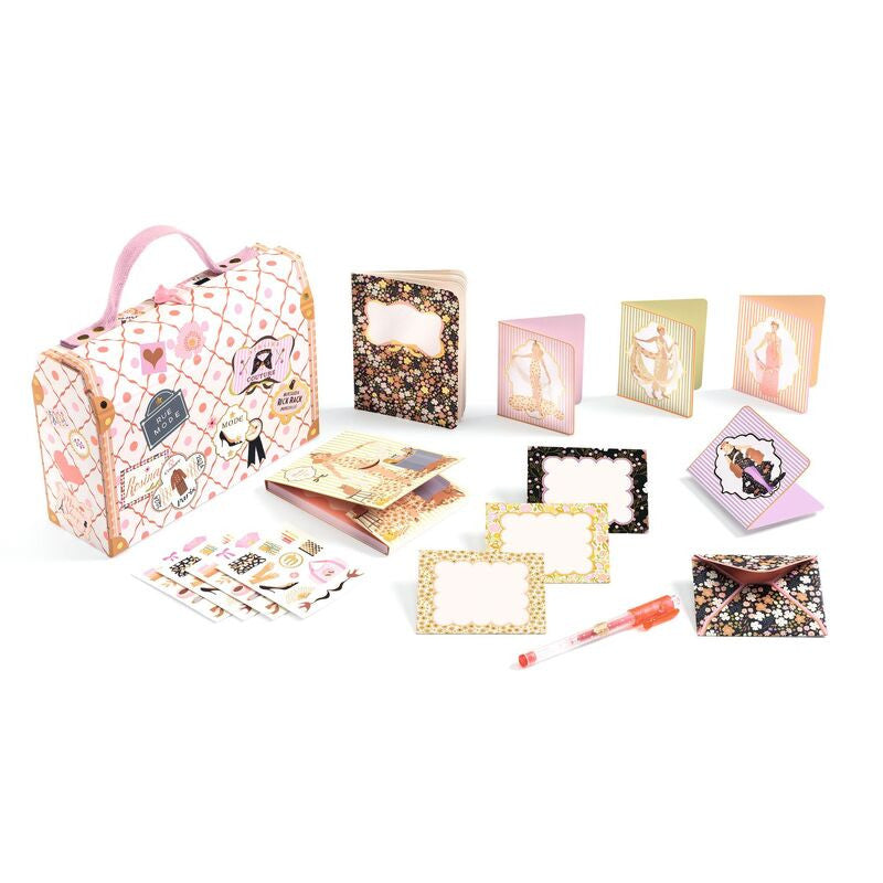 Djeco - Tinou Fashion Themed Stationery Case