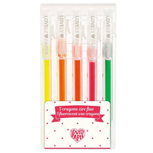 Djeco - 5 Fluorescent Crayons