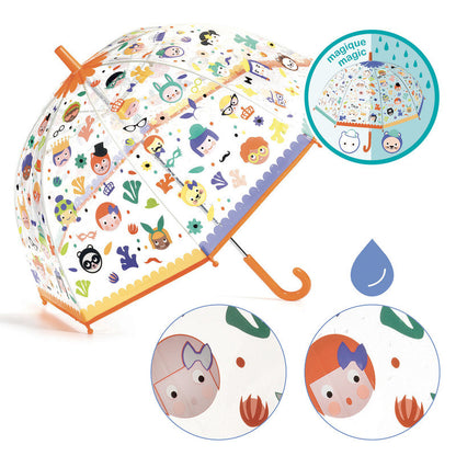 Djeco - Faces Colour Change PVC Child Umbrella