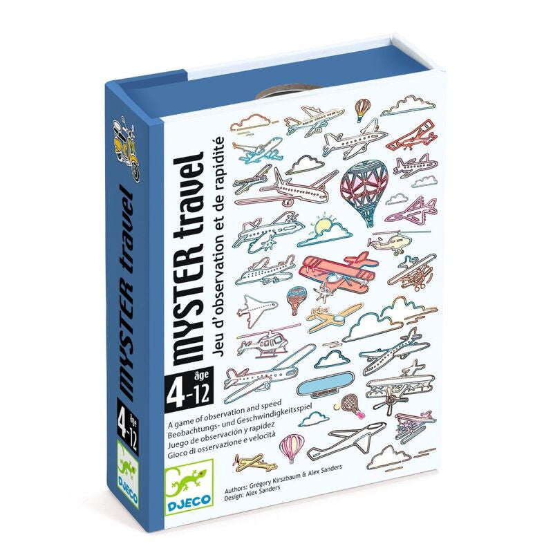 Djeco - Mystery Travel Observation & Speed Card Game