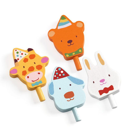 Djeco - 16pc Happy Birthday Cake & Candles Set
