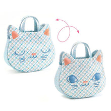 Djeco - Baby Cat Handbag with Phone, Keys and Accessories - 7pc