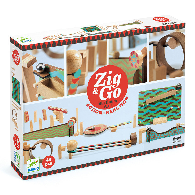 Djeco - Zig & Go Big Boum Wall - 48pc Set