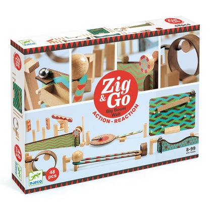 Djeco - Zig & Go Big Boum Wall - 48pc Set