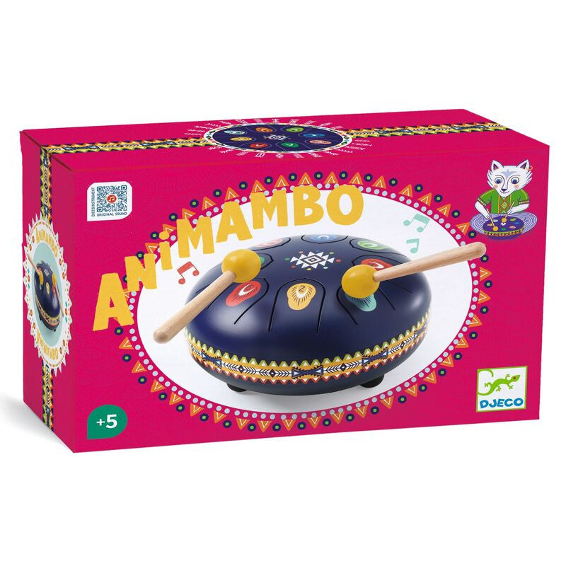 Djeco - Animambo Dark Blue Tongue Drum 16cm
