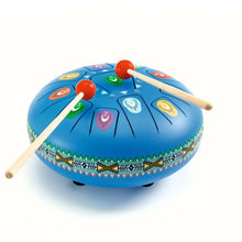 Djeco Large Blue Tongue Drum - 11 Notes, Musical Toy for Kids