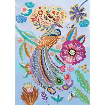 Djeco - Sparkling Bird 50pc Wizzy Puzzle