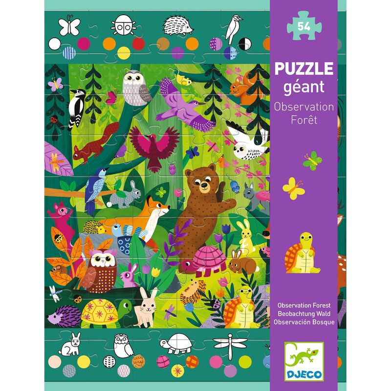 Djeco - Observation Forest Giant Puzzle - 54pc