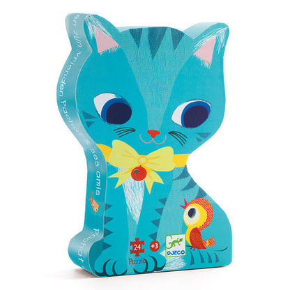 Djeco 24pc - Pachat and his Friends Silhouette Puzzle