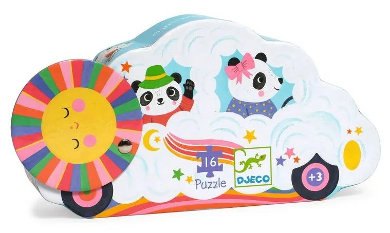 Djeco Cloud Car 16-Piece Jigsaw Puzzle for Toddlers