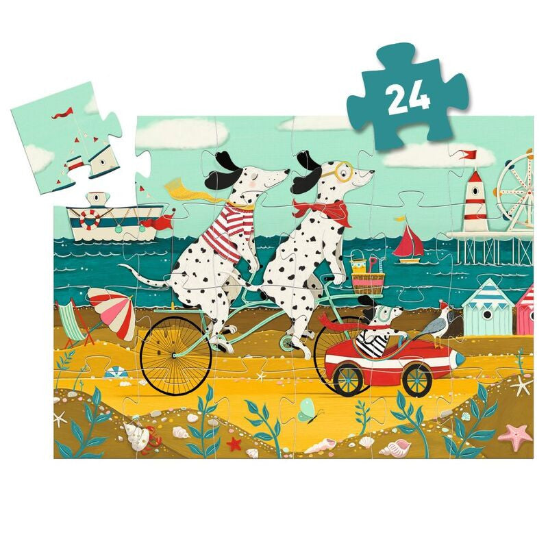 Djeco - Ollie the Dalmatian 24pc Silhouette Puzzle