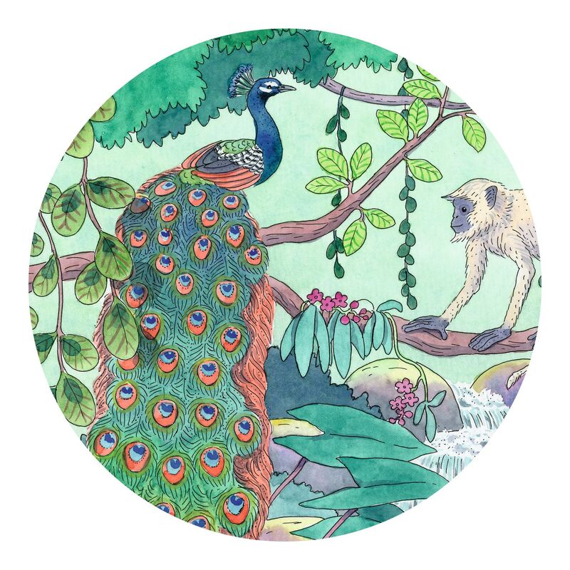Djeco 54pc - Indian Jungle Silhouette Jigsaw Puzzle