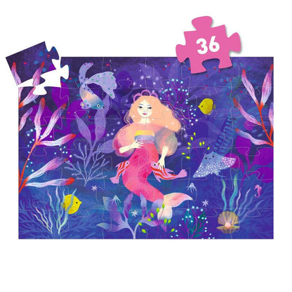 Djeco - Ella the Mermaid 36pc Silhouette Puzzle