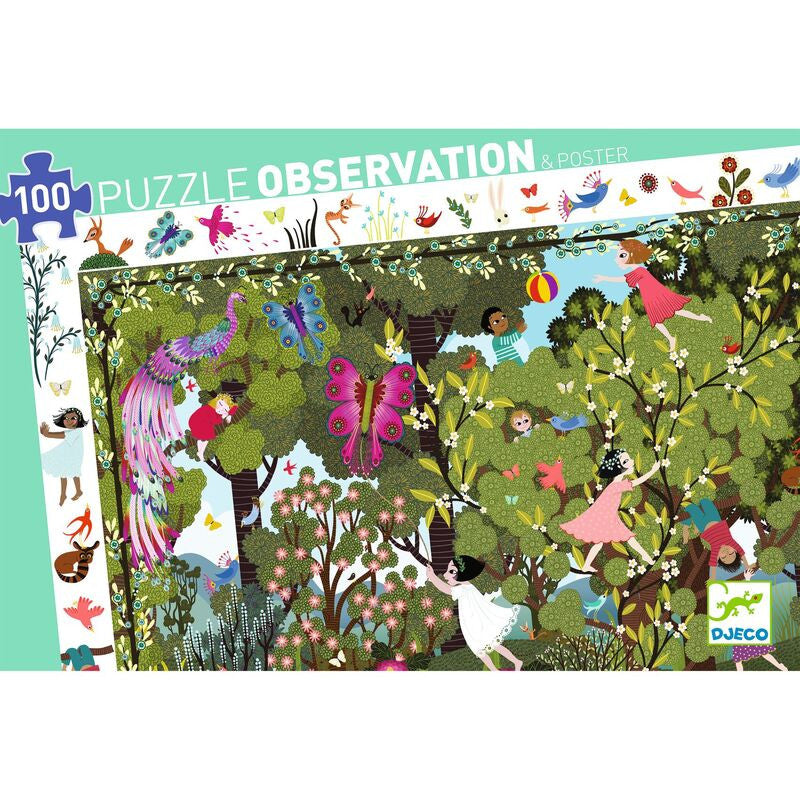 Djeco - Garden Play Time Observation Puzzle 100pc