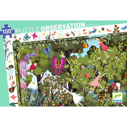 Djeco - Garden Play Time Observation Puzzle 100pc