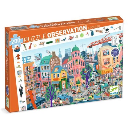 Djeco - The City Observation Puzzle 200pc