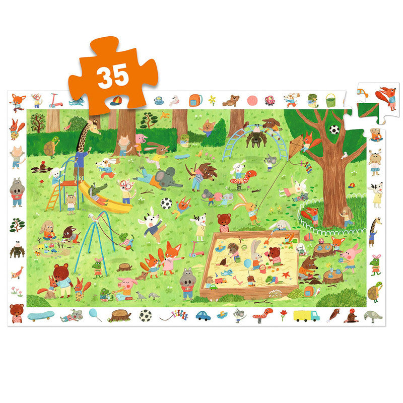 Djeco Little Friends Garden Observation Puzzle 35pc