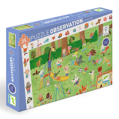 Djeco Little Friends Garden Observation Puzzle 35pc