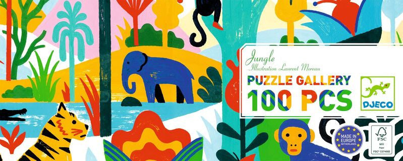 Djeco - Jungle Gallery Puzzle 100pc
