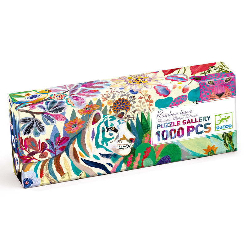 Djeco Rainbow Tigers 1000pc Gallery Puzzle