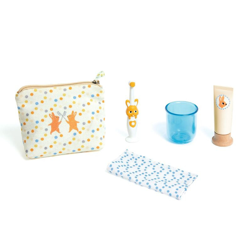 Djeco - Pomea Doll's 5 piece Doll Toothbrush Set