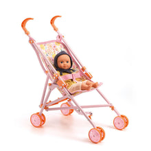 Djeco - Pomea Collection - Flower Doll Umbrella Stroller