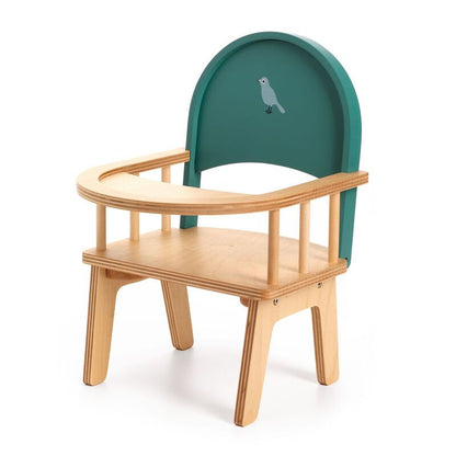 Djeco - Pomea Collection - Baby Doll High Chair
