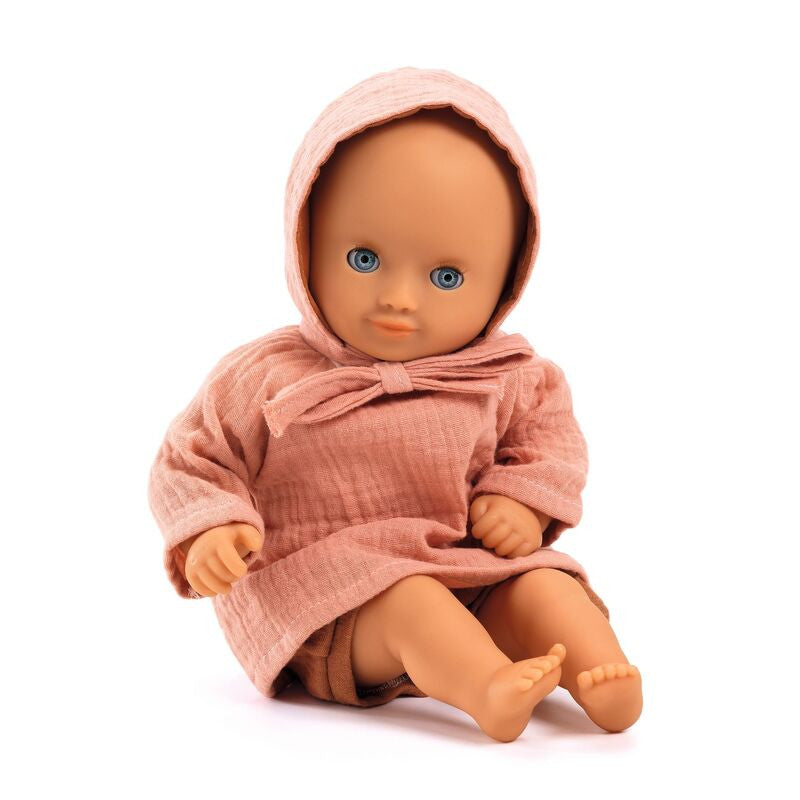 Djeco - Peach 3-Piece Doll's Outfit for Pomea Dolls, 32cm