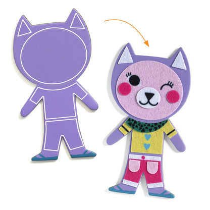 Djeco - Do It Yourself - Funky Family Magnets