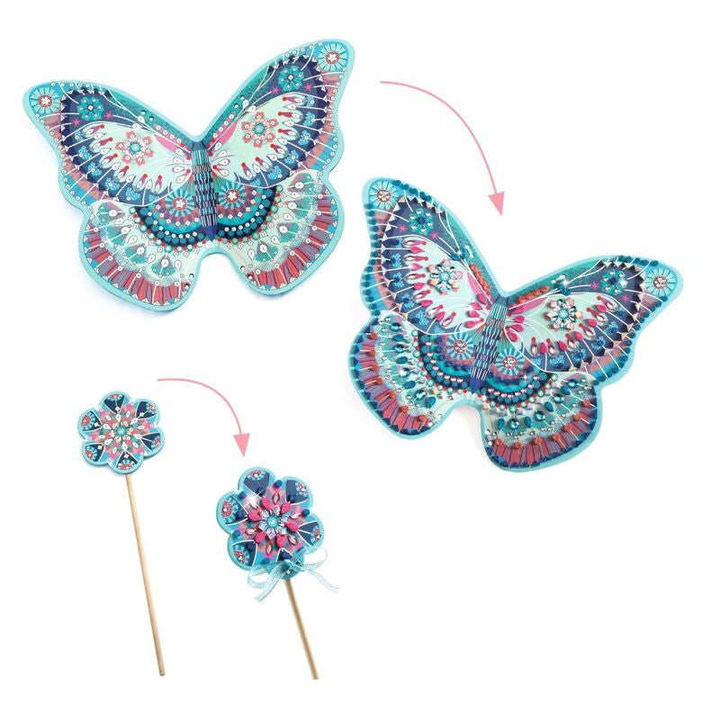 Djeco - Do It Yourself - Like a Fairy Wings & Wand Set