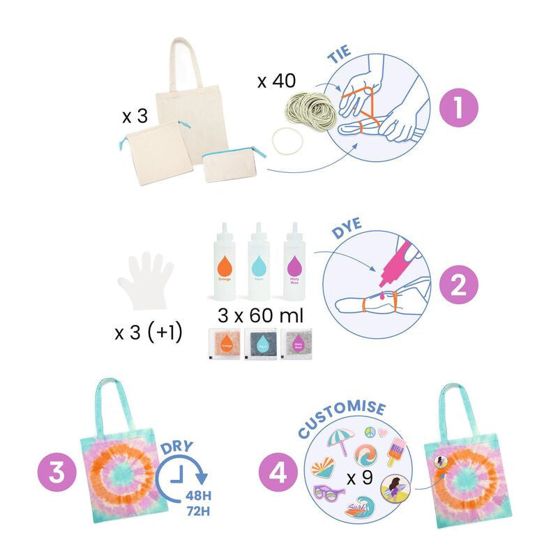 Djeco - Do It Yourself - Tie Dye Bag