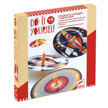 Djeco Hypno Cosmos Spinning Tops - DIY Metallic Foil Craft Kit