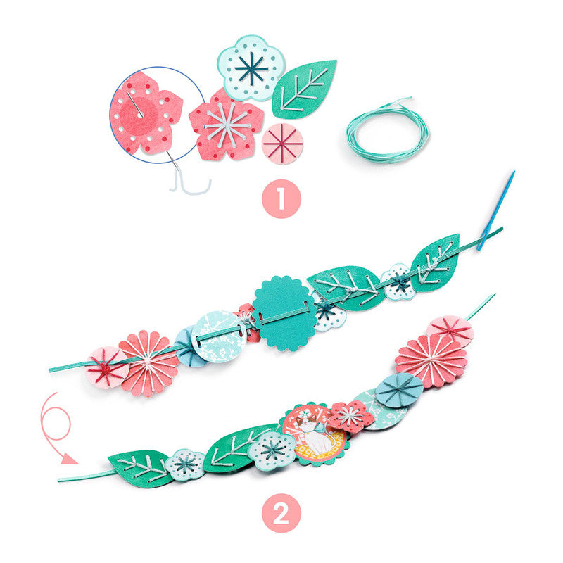 Djeco - Do It Yourself - Flora Necklaces & Stand
