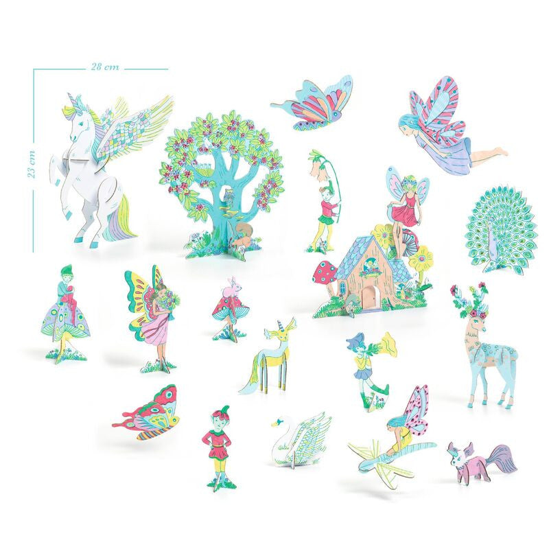 Djeco - Cut Out Fairy World
