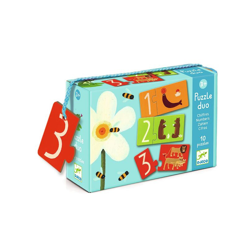 Djeco - Duo Numbers 20pc Puzzle