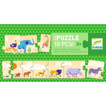 Djeco - Small & Big Animals 10pc Puzzle