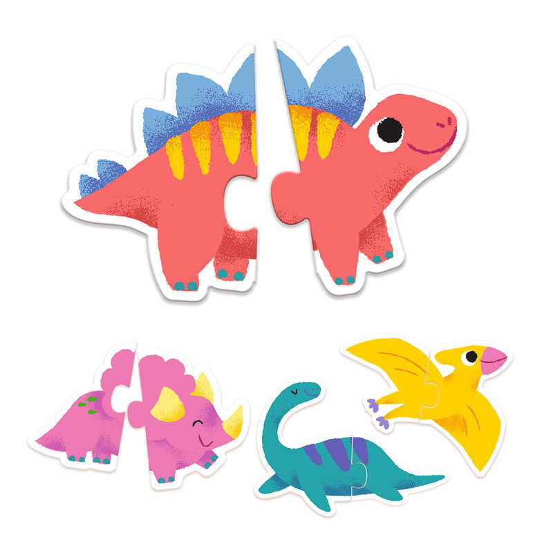 Djeco - Dinosaur Duo Puzzle - 10 x 2pc